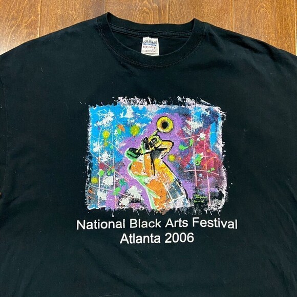 National Black Arts Festival 2006 Abstract Artist Black T-Shirt Men's Size XL - Picture 2 of 7